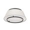 Dweled Hailey 16in LED Fabric Flush Mount 3000K in Black FM-531 - alternate 1